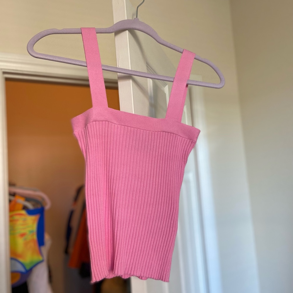 ASOS Pink Ribbed Top